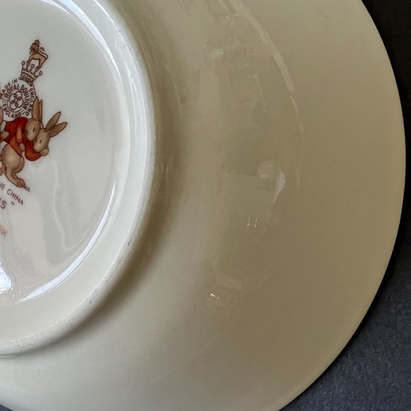 ROYAL DOULTON "Bunnykins Rocket Ship" Vintage Cereal Bowl EUC - Picture 6 of 6